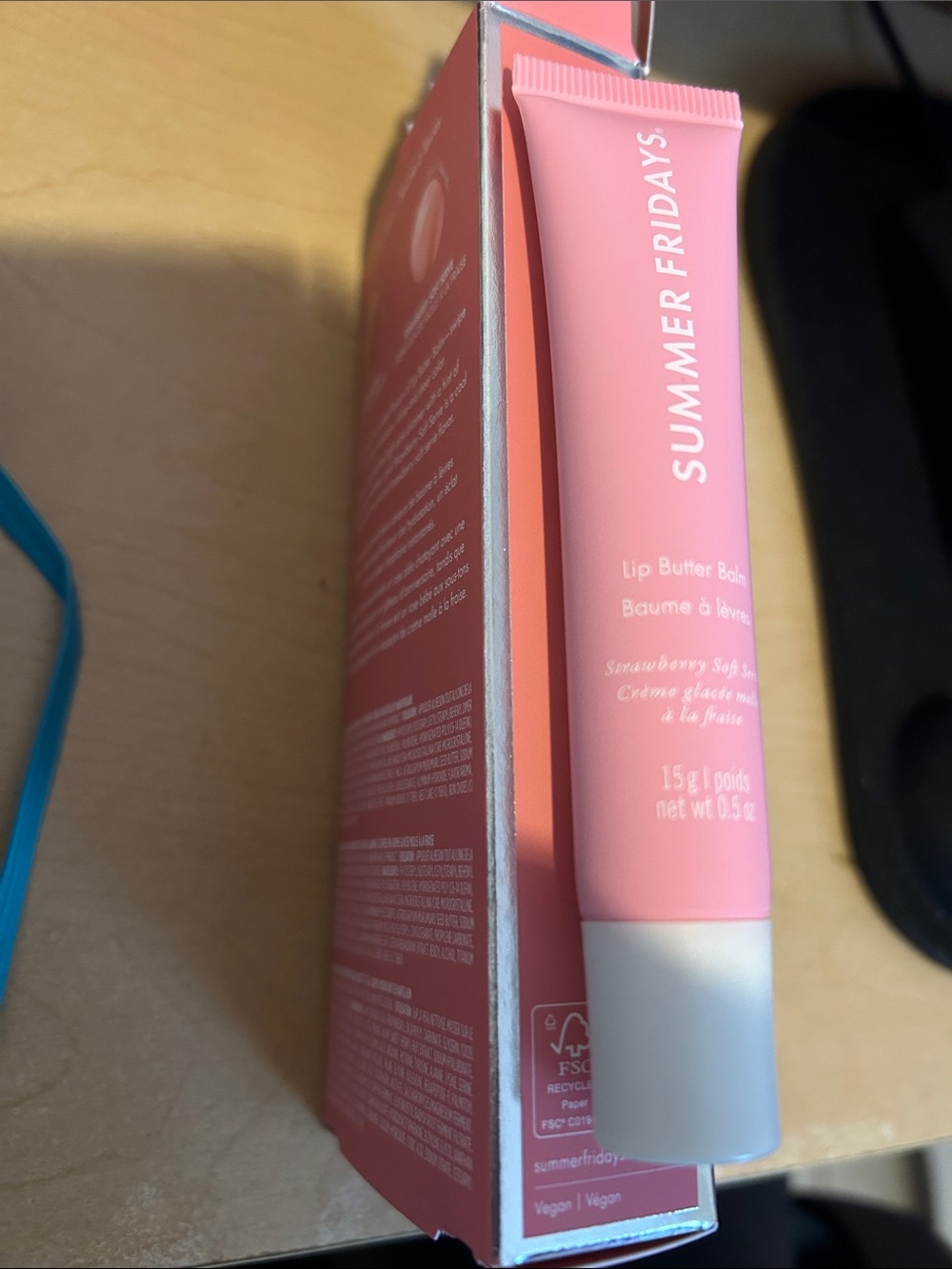 Summer Fridays Pink Lip Butter Balm Tube ( Only 1-Strawberry only)